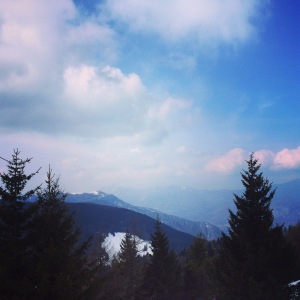 Folgaria: the first time I have ever been on a mountain!